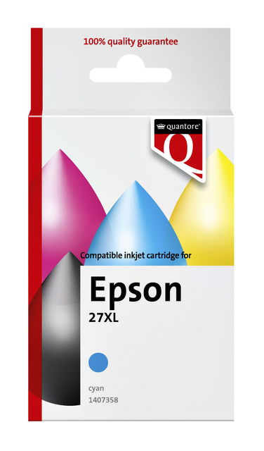 INKCARTRIDGE QUA EPS 27XL BLAUW