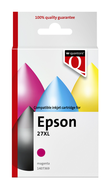 INKCARTRIDGE QUA EPS 27XL ROOD