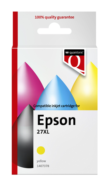 INKCARTRIDGE QUA EPS 27XL GEEL