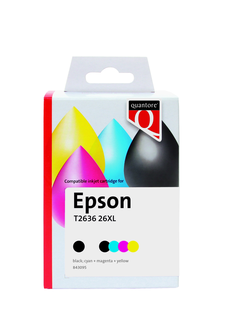 INKCARTRIDGE QUA EPS 26XL T2636 ZWART 3